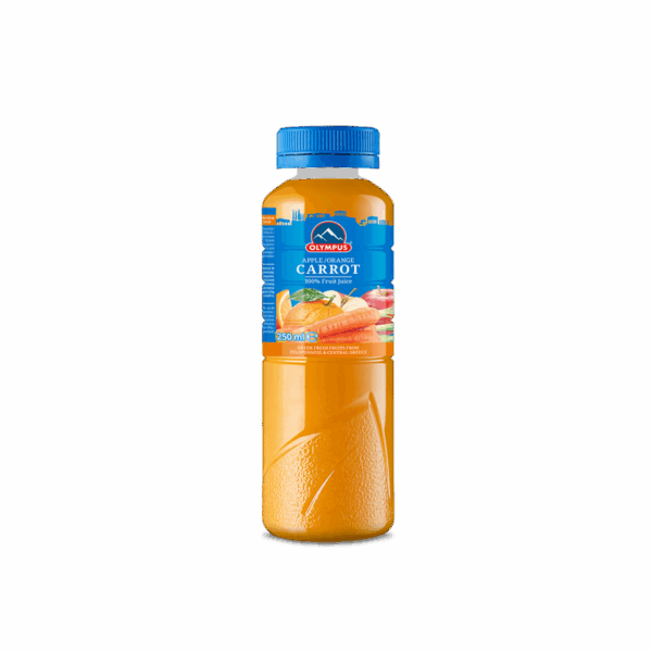 Lëng 100% i freskët Karrote / Portokall / Molle 12/250ml
