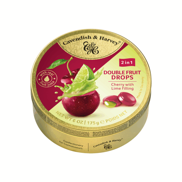 Bonbon Duo Fruit Qershi/Lime 9/175gr