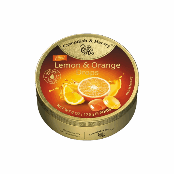 Lemon & orange filled Drops 9/175gr