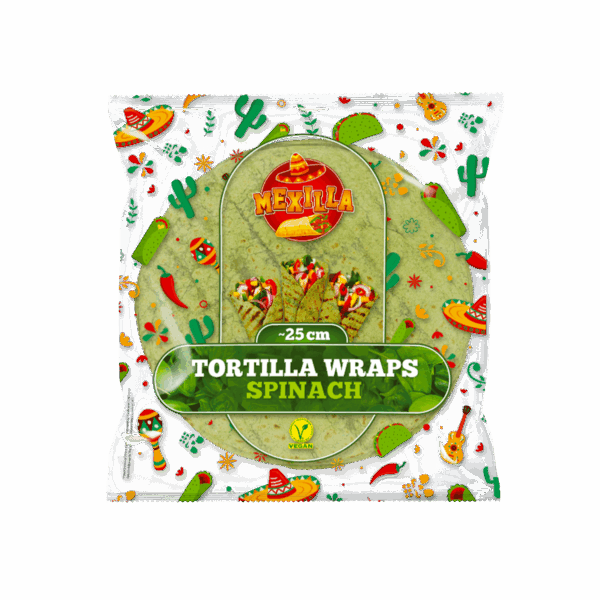 Petë Mexilla Spinach Tortilla 25cm 15/360gr