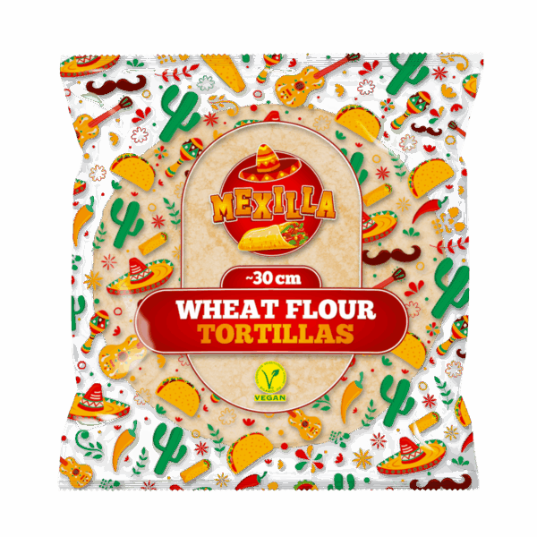 Petë Mexilla Wheat Tortilla 30cm 10/800gr