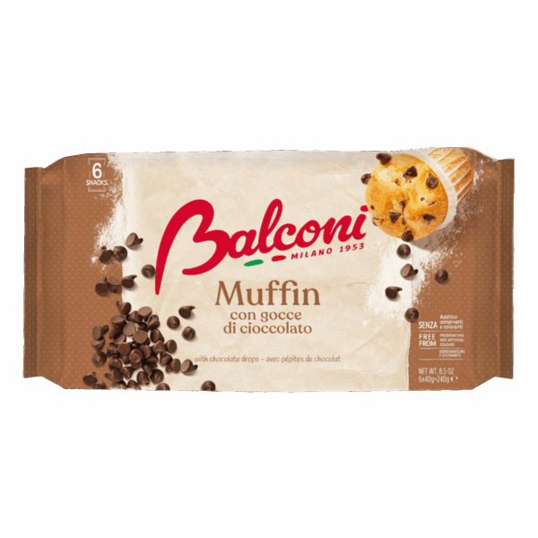 Muffin me copëza çokollate 12/240gr