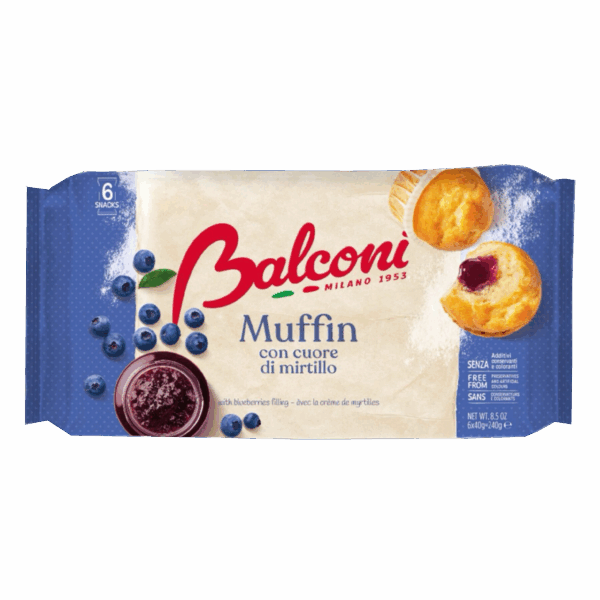 Muffin me boronicë 12/240gr