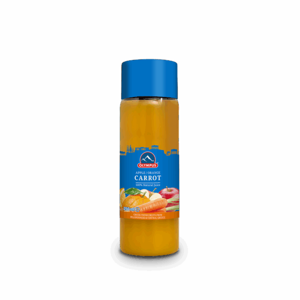 Lëng 100% i freskët Karrote / Portokall / Molle 12/250ml