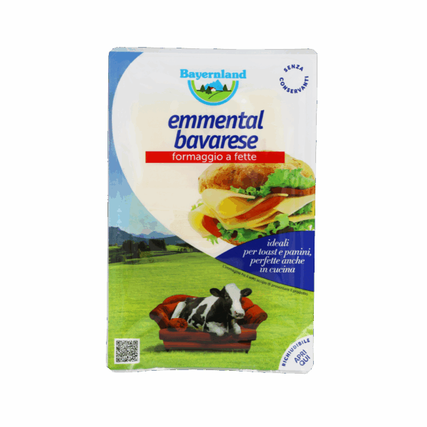 Kaçkavall Emmental në rriska 45% 12/140gr