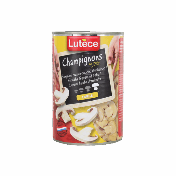 Këpurdha të prera në kanaqe 12/400gr