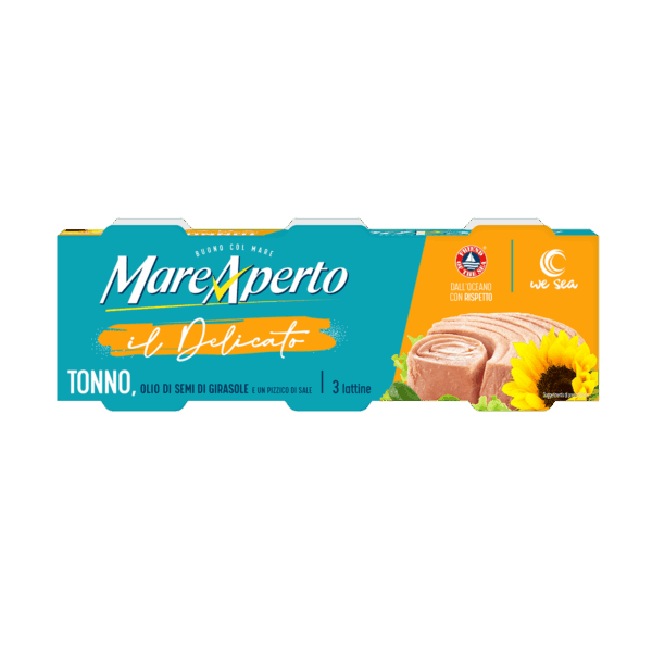 Tuna Mare Aperto në vaj luledielli 32/3x70gr