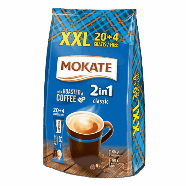 Mokate 2në1 në qese (20+4 gratis) 6/336gr