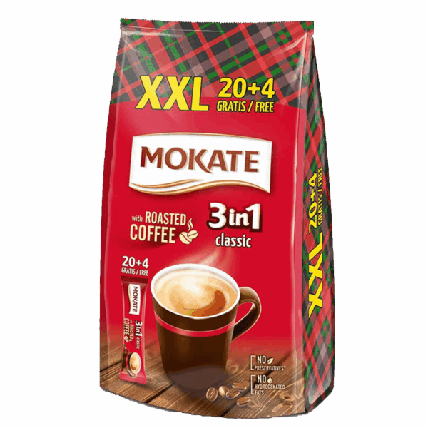 Mokate 3në1 në qese (20+4 gratis) 6/408gr
