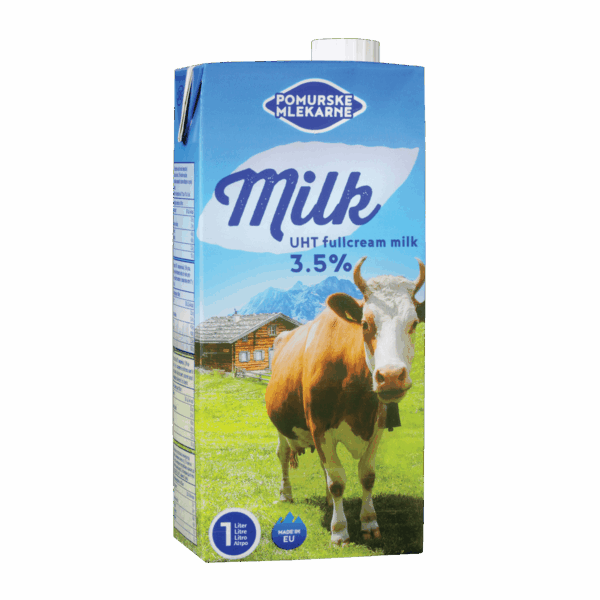 Qumësht UHT 3,5%, AL 12/1L