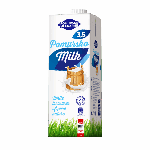 Qumësht UHT 3,5%, AL 12/1L