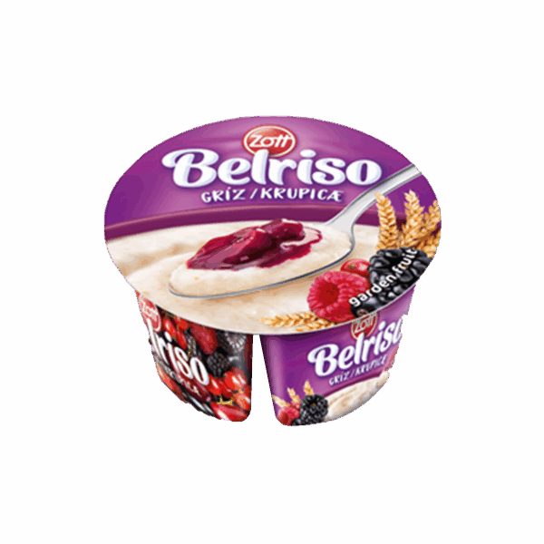 Zott Belriso Griz Fruta Mali 12/130g