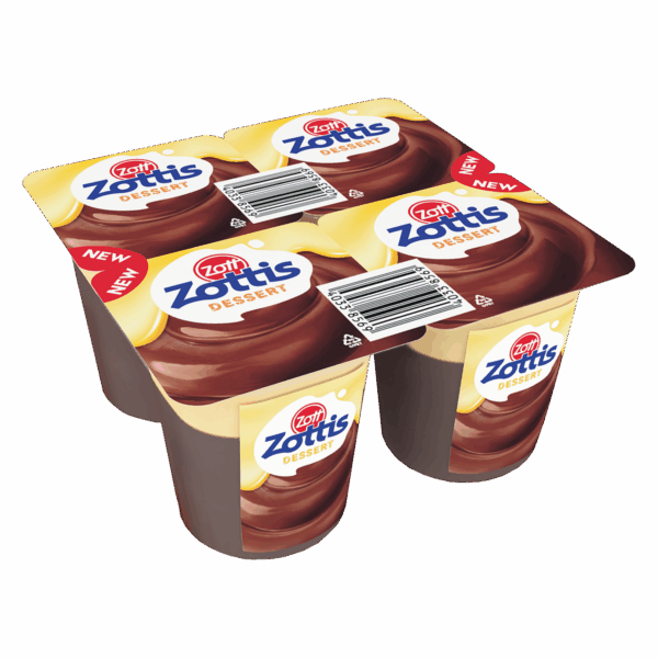 Zott Zottis Dessert Vanillë/Çoko 12/115g